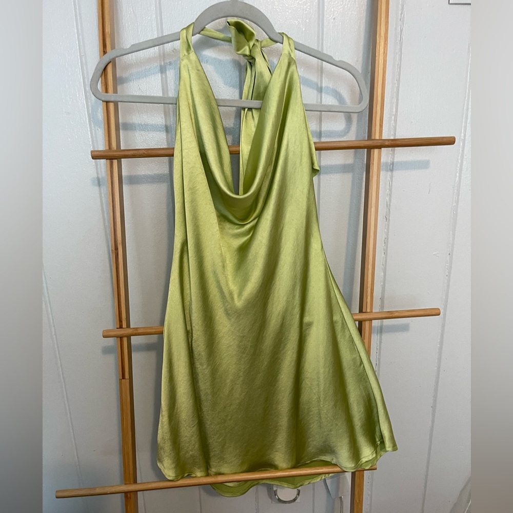 Satin mini dress